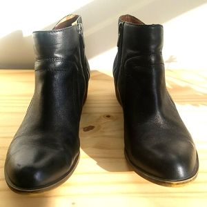 Lucky Brand Black Leather Ankle Boots
